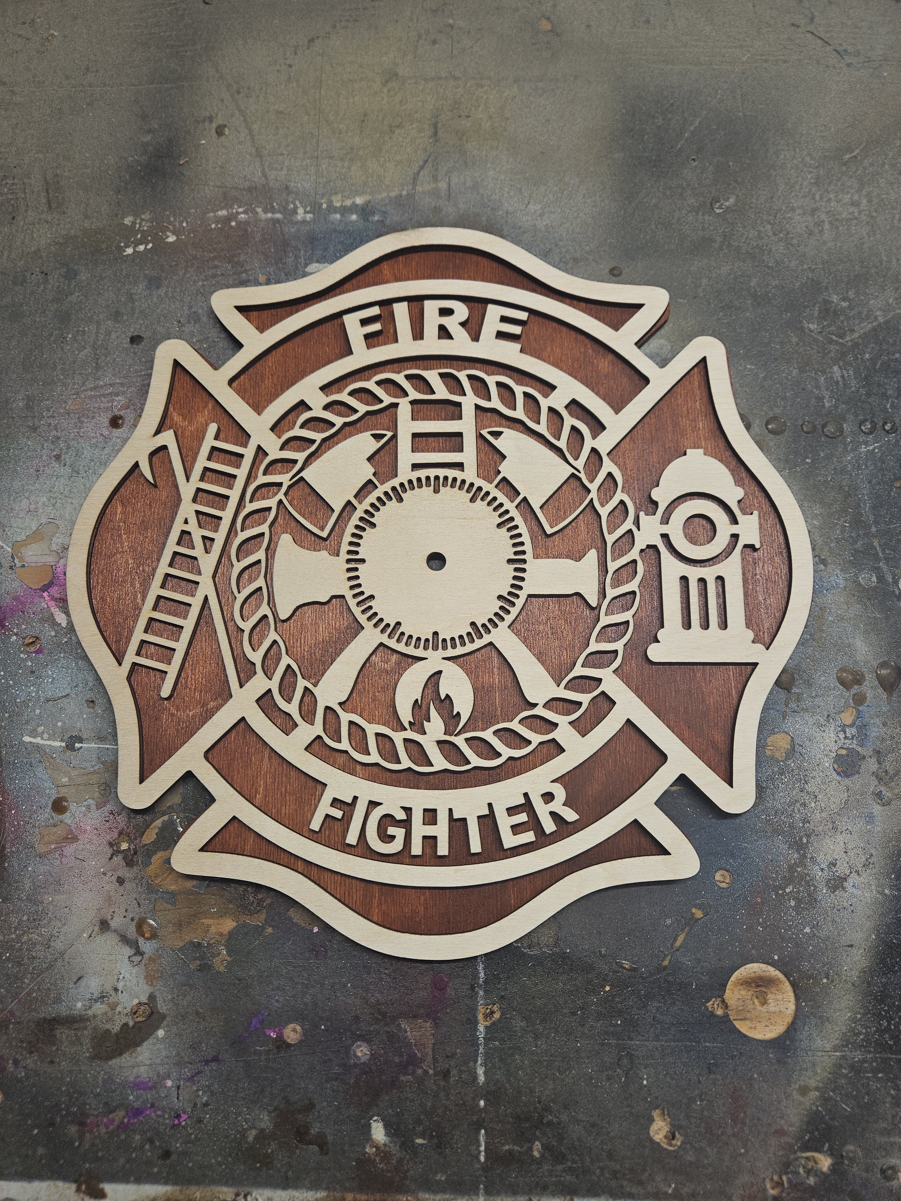Firefighter Clock
