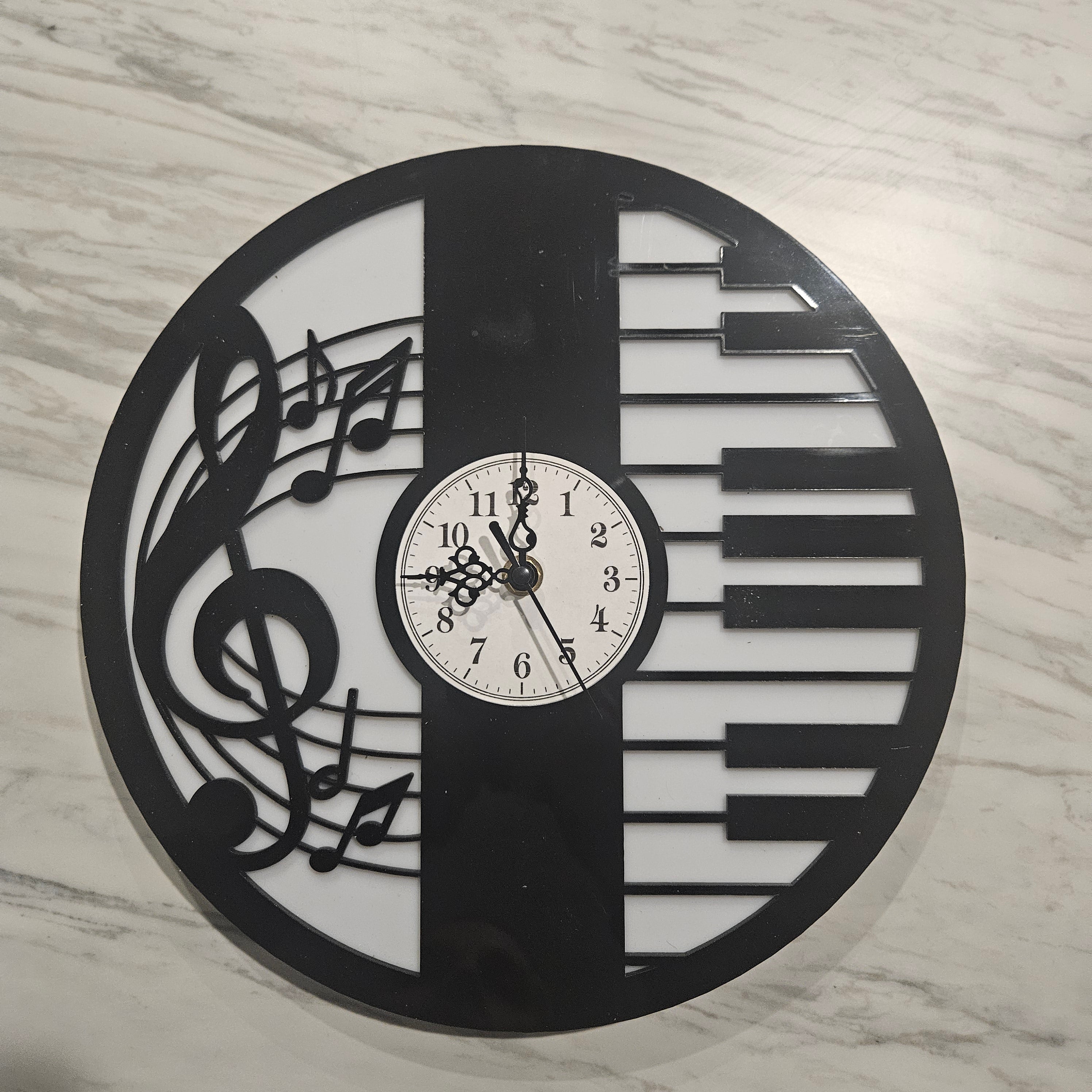 Musical Notes Wall Clock