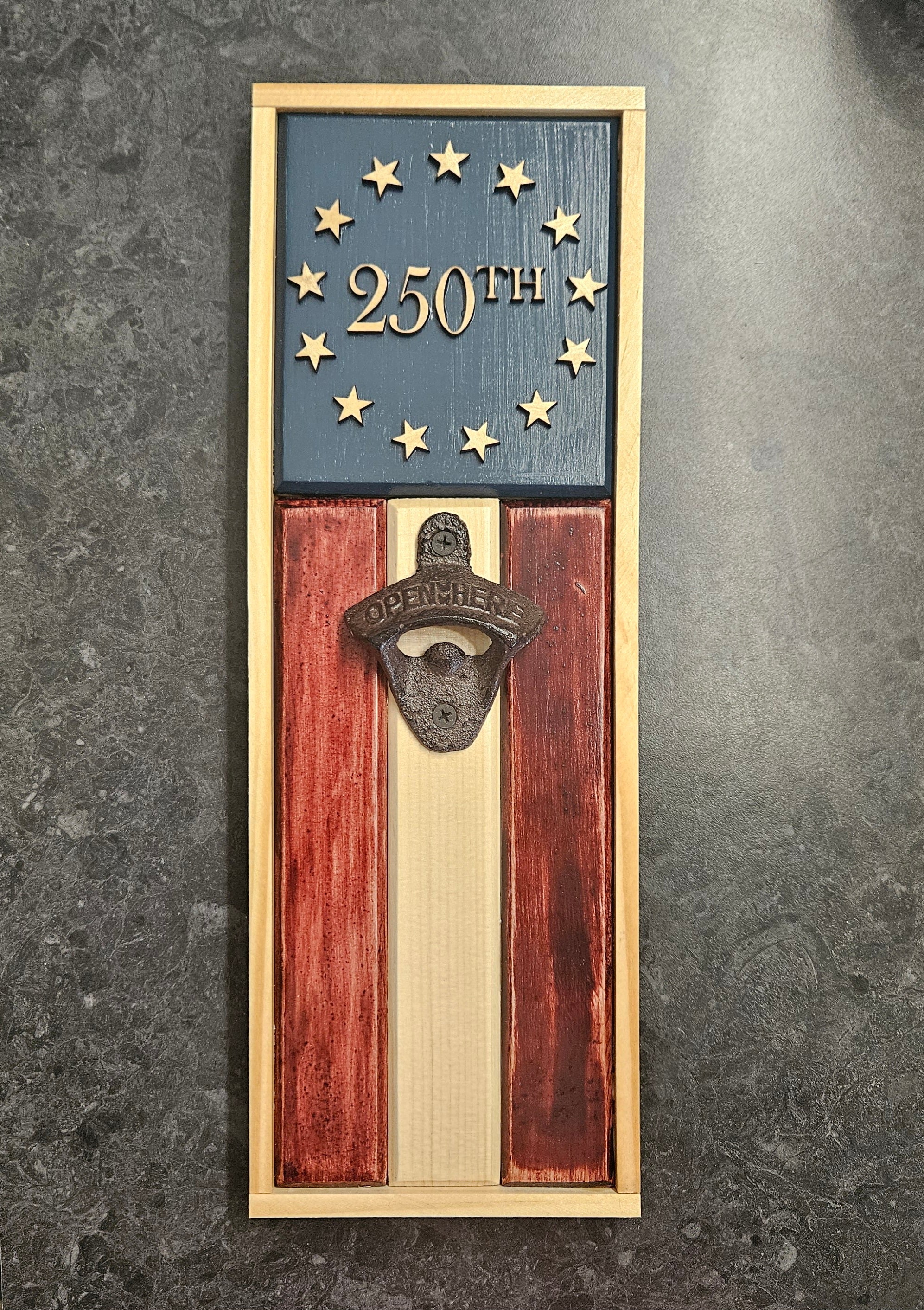 Handcrafted Patriotic Bottle Openers