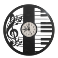Musical Notes Wall Clock
