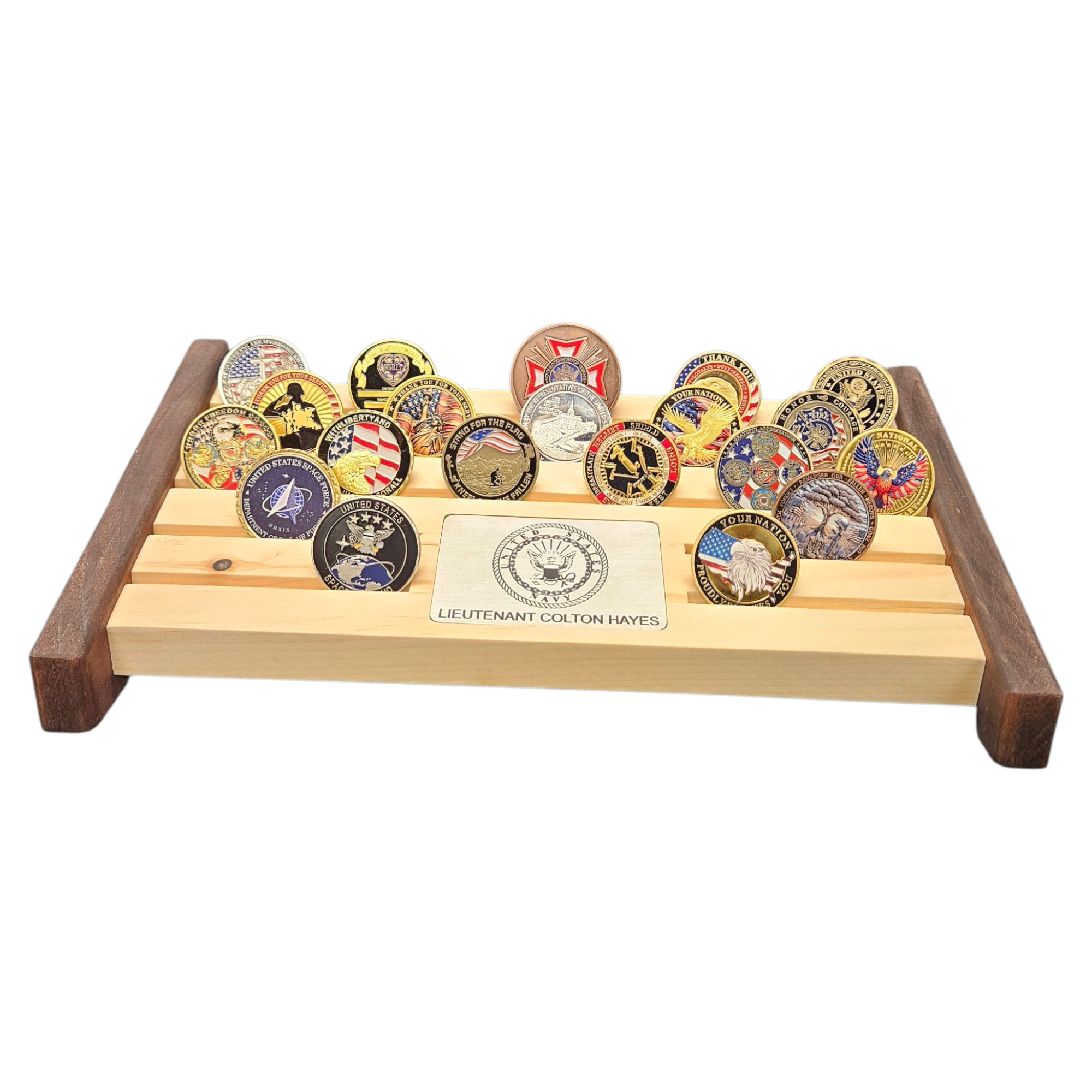 12" Challenge Coin Display Rack