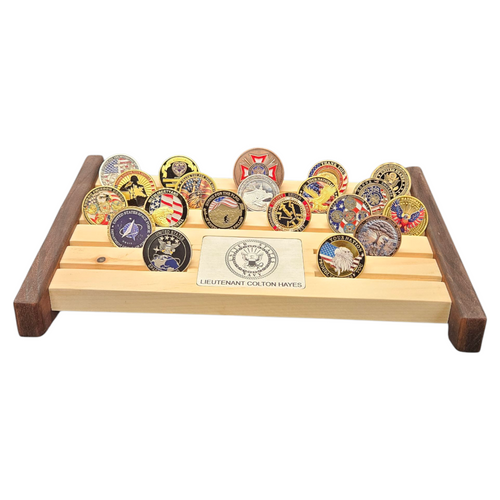 12" Challenge Coin Display Rack