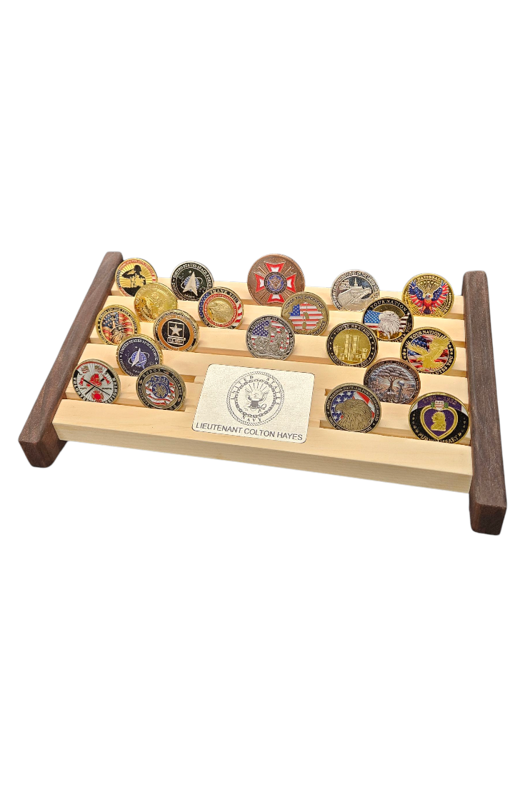 12" Challenge Coin Display Rack