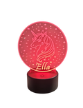Acrylic Nightlight with Unicorn