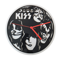 Black & White Acrylic Kiss Clock with Red Hands