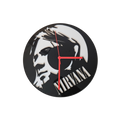 Black & White Acrylic Nirvana Clock with Red Hands — 11.5" Diameter